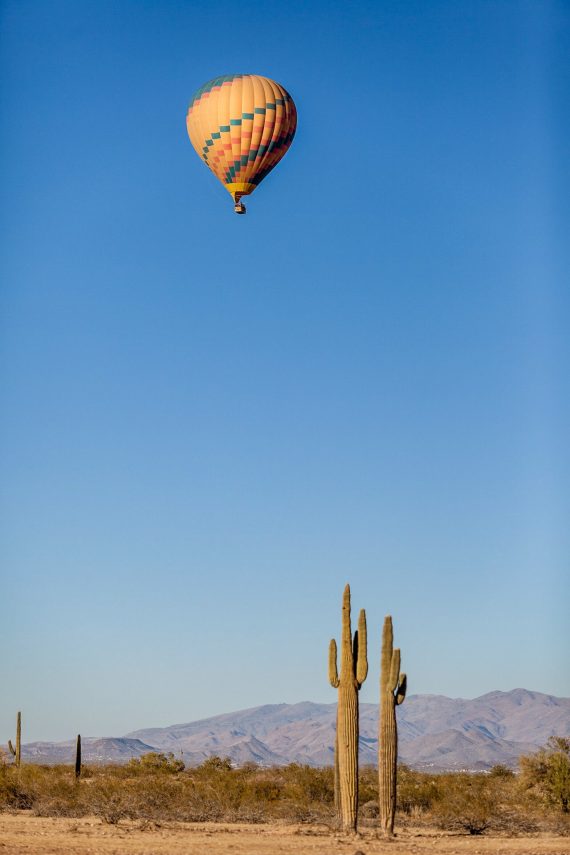 Soar Over Arizona's Sonoran Desert At Sunset with Float Balloon Tours